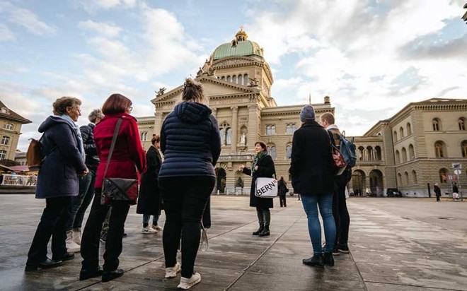 Stadtführung auf dem Bundesplatz